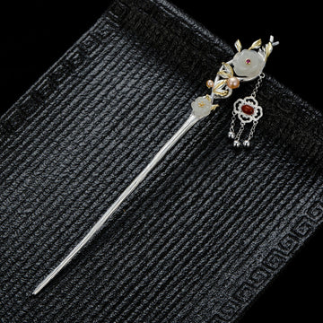 Handcrafted Silver Buyao Hair Stick