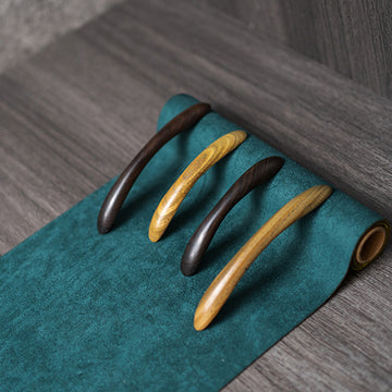 Half-Circle Round Top Wooden Hairpin