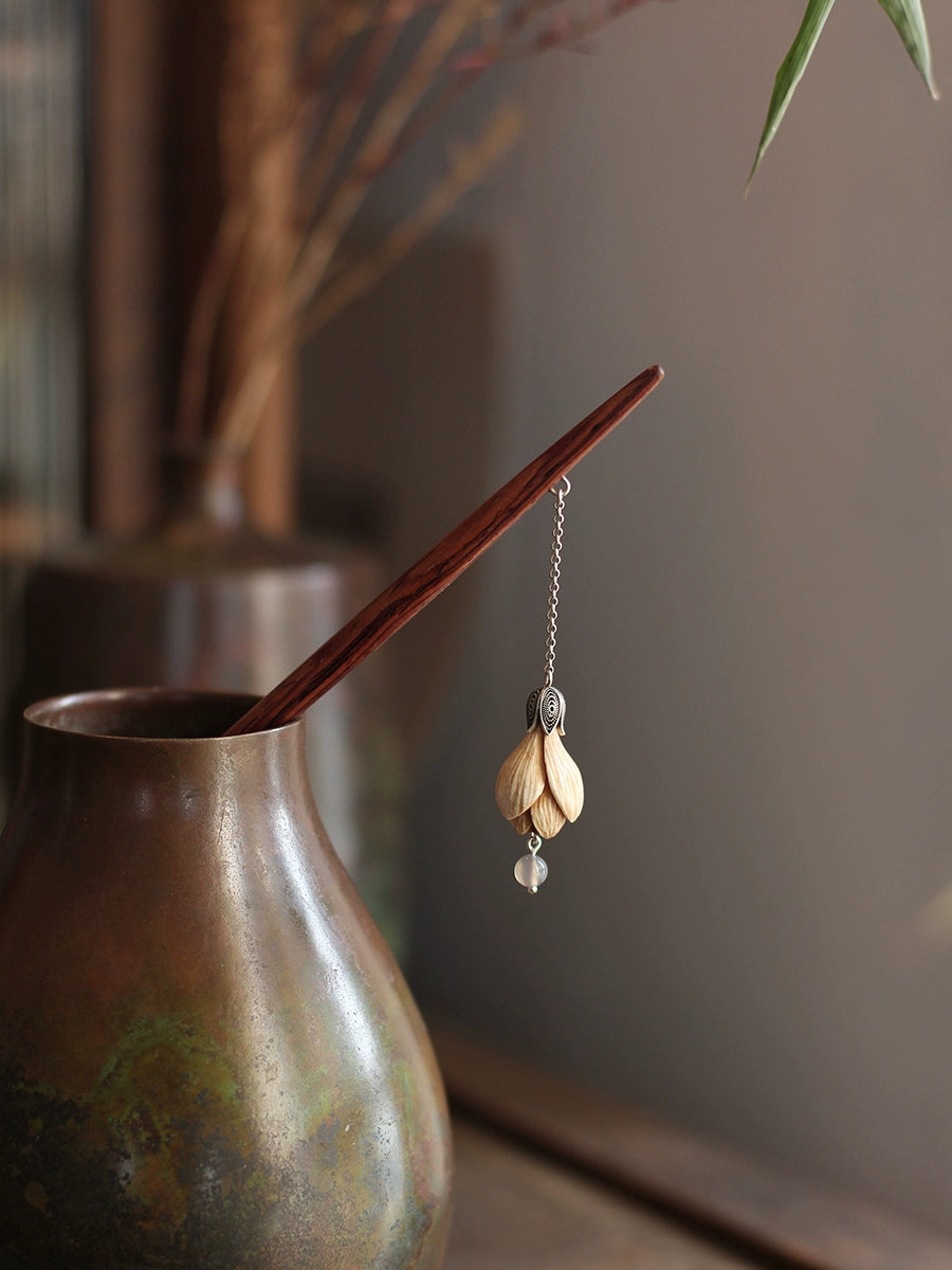 Handmade Yaohua Wooden Buyao Hair Stick