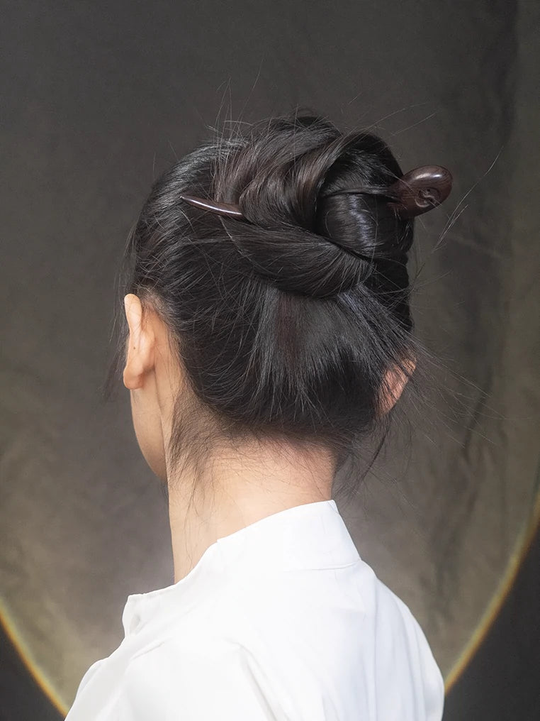 Bagua Wooden Hair Stick