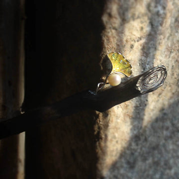 Handcrafted Ginkgo Leaf Wood Hair Stick