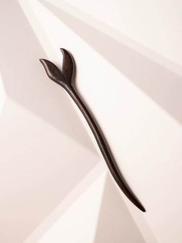 Original Ebony Wood Hair Stick Mermaid Tail