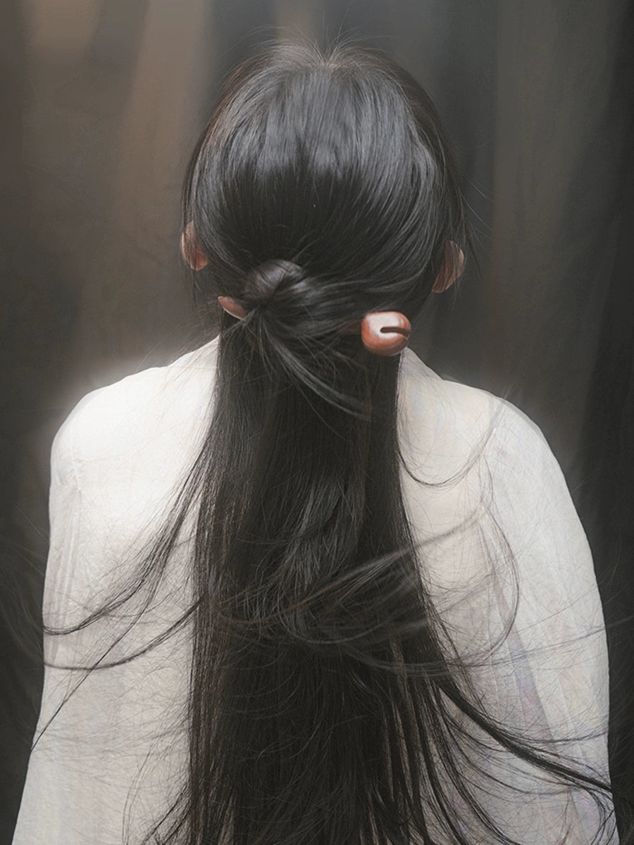 Handcrafted Wooden Fish Hair Stick