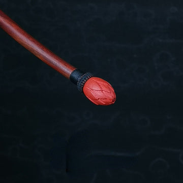 Handmade Cinnabar Flower Hair Stick