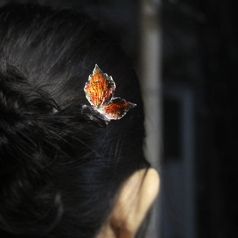 Handcrafted Butterfly Wooden Hair Stick