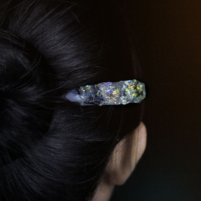 Ebony Hair Sticks with Resin