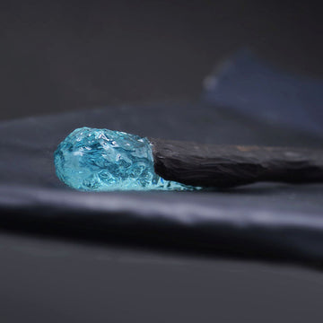 Ocean Blue Wooden Hair Stick With Resin