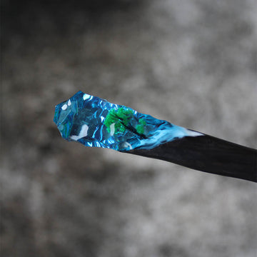 The Watery Blue Hair Stick