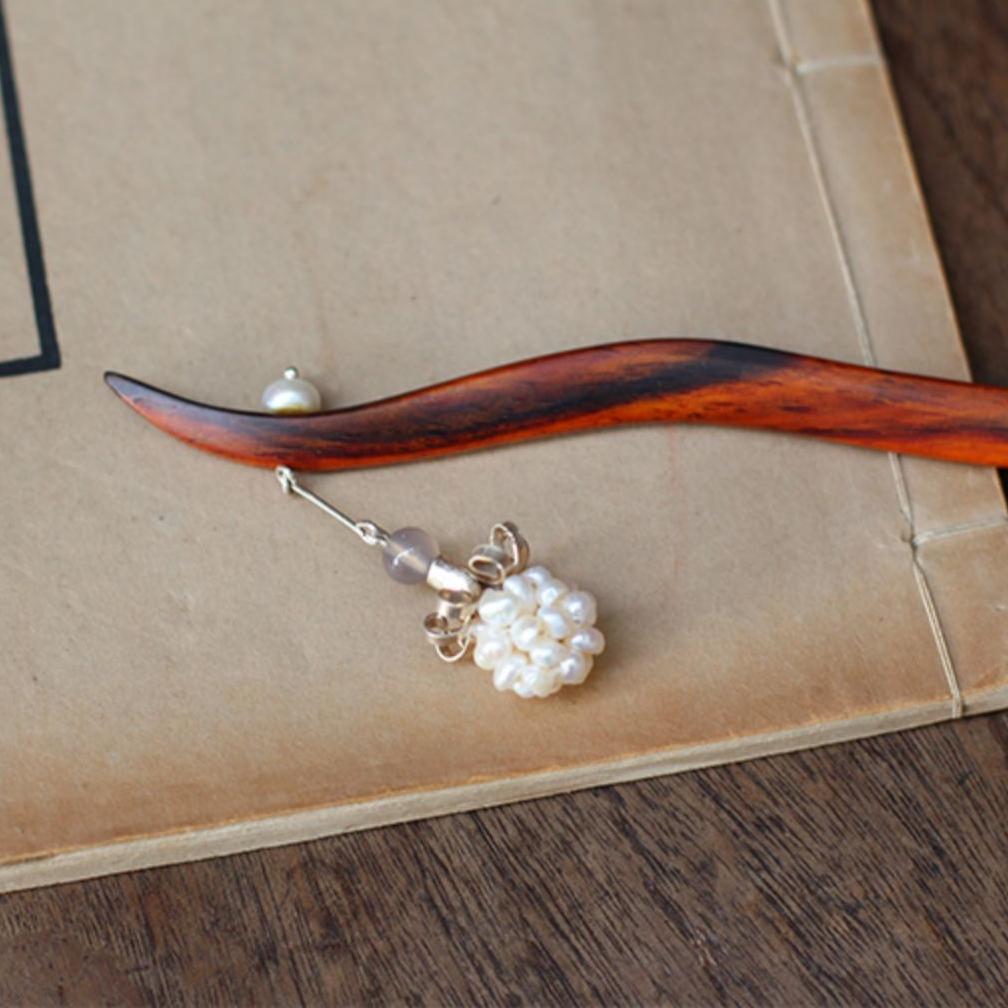 Exquisite Hair Sticks Inspired by the Ancient Chinese Poetry Collection "Zhu Yu Ci"
