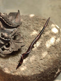 Hand-Carved Weiao Huangtan Wood Curved Hair Stick, view 14