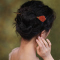Green Sandalwood Plum Hair Stick, detail view 3