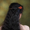 Green Sandalwood Plum Hair Stick, detail view 16