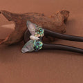 Ebony Butterfly Hair Stick, detail view 7