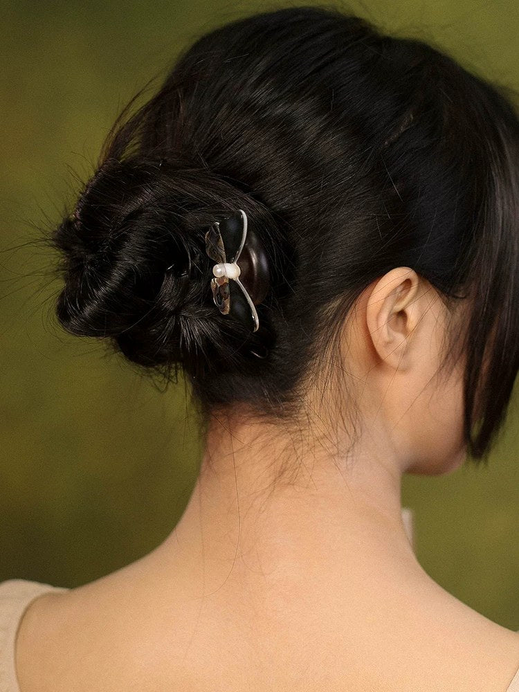 Ebony Butterfly Hair Stick, detail view 9
