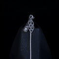 Phoenix Hollow Silver Hairpin, detail view 2