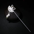 Silver Filigree Butterfly Hair Stick, detail view 5