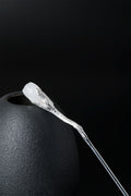 White Jade Magnolia Hair Stick in S925 Silver, detail view 11