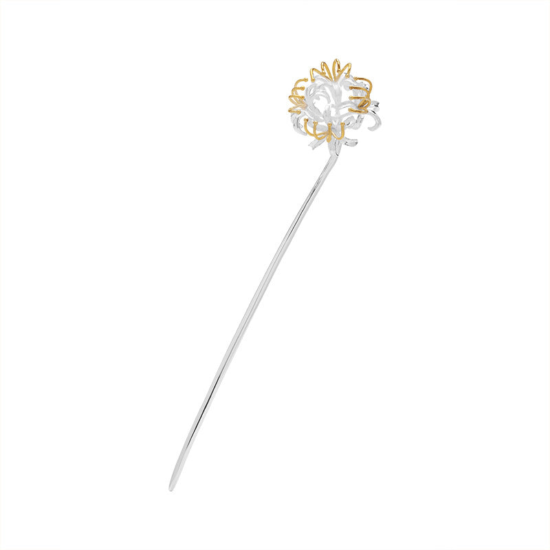 S925 Silver Frost's Descent Manjushaka Hair Stick, detail view 4