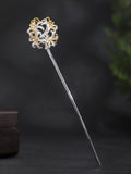 S925 Silver Frost's Descent Manjushaka Hair Stick, detail view 5