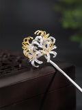 S925 Silver Frost's Descent Manjushaka Hair Stick, detail view 9