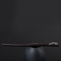 S925 Silver Orchid Wood Hair Stick, detail view 1