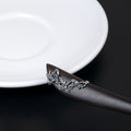 S925 Silver Orchid Wood Hair Stick, detail view 2