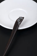 S925 Silver Orchid Wood Hair Stick, detail view 10