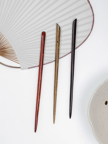 Minimalist Chopstick-Inspired Wooden Hair Stick