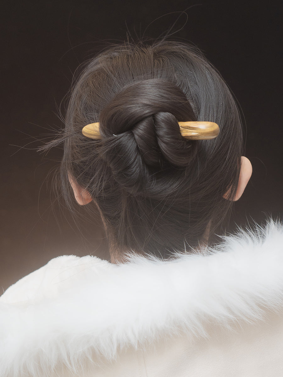 Unique Wooden Rabbit Hair Sticks for Women