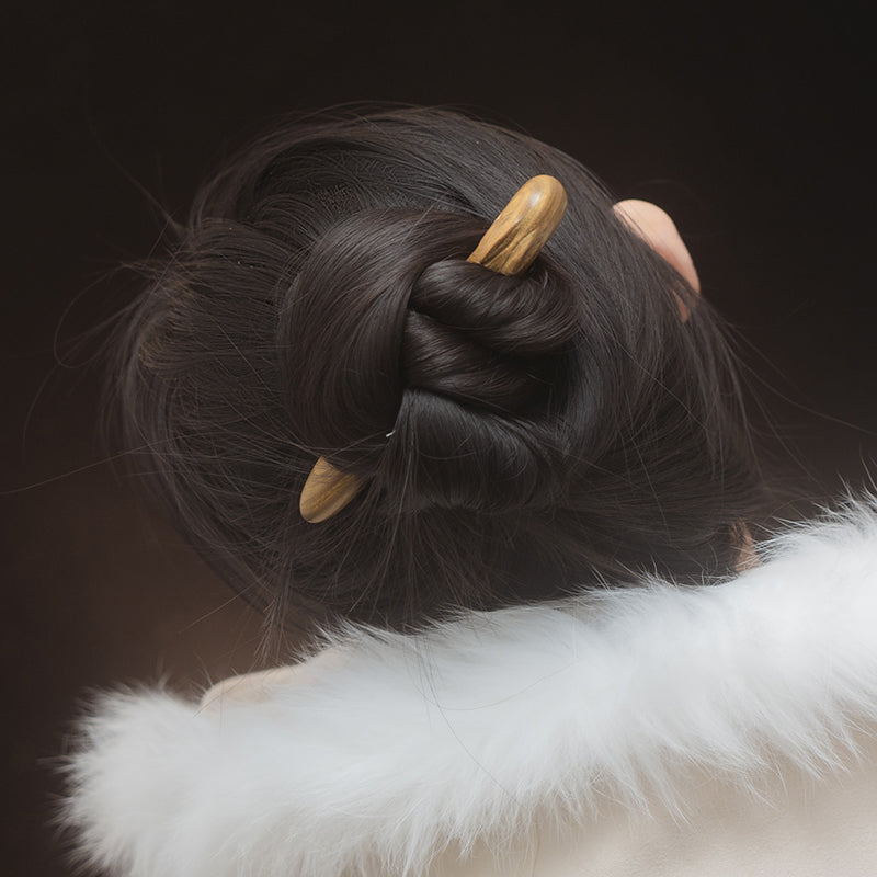 Unique Wooden Rabbit Hair Sticks for Women