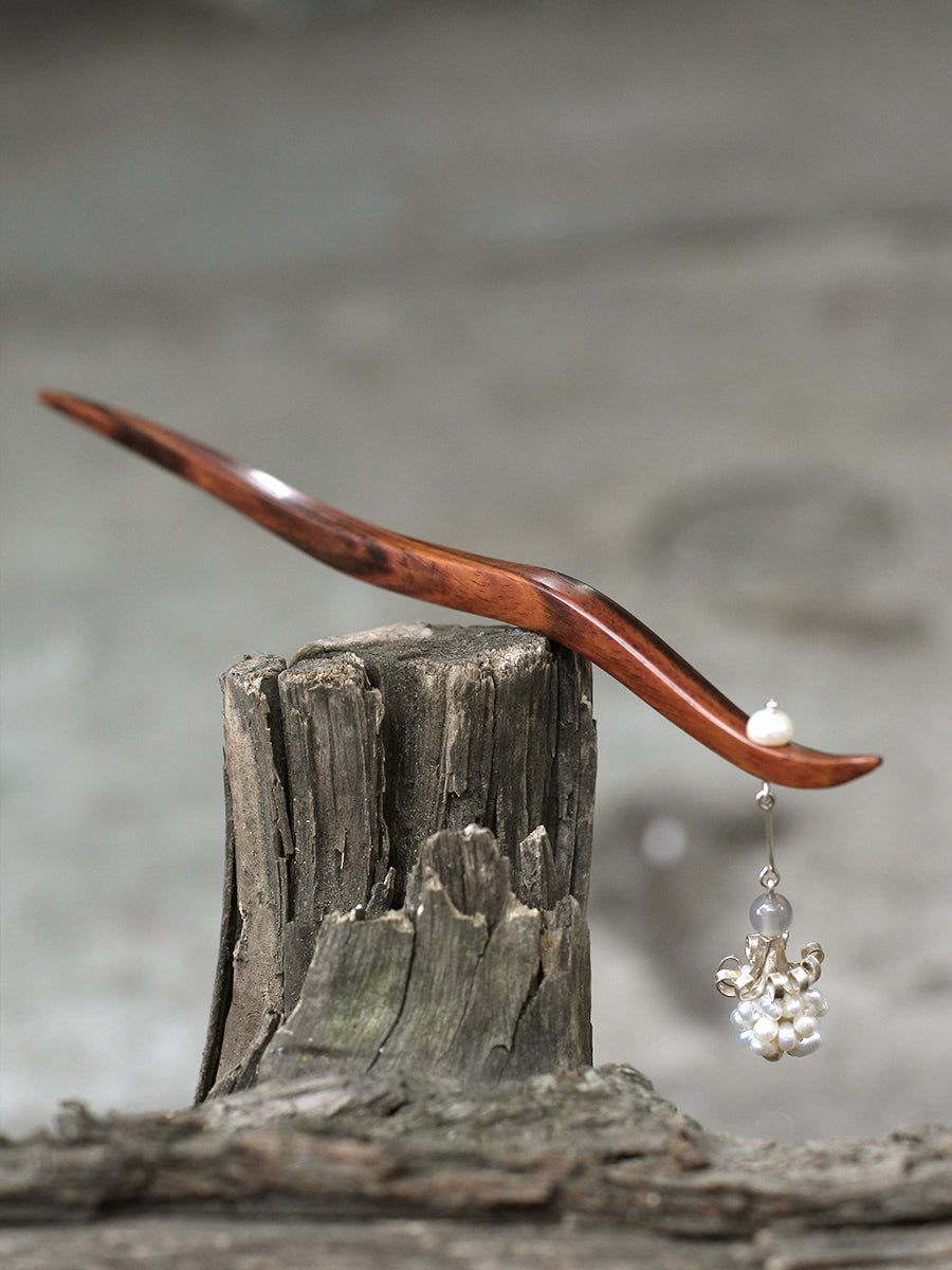 Exquisite Hair Sticks Inspired by the Ancient Chinese Poetry Collection "Zhu Yu Ci"