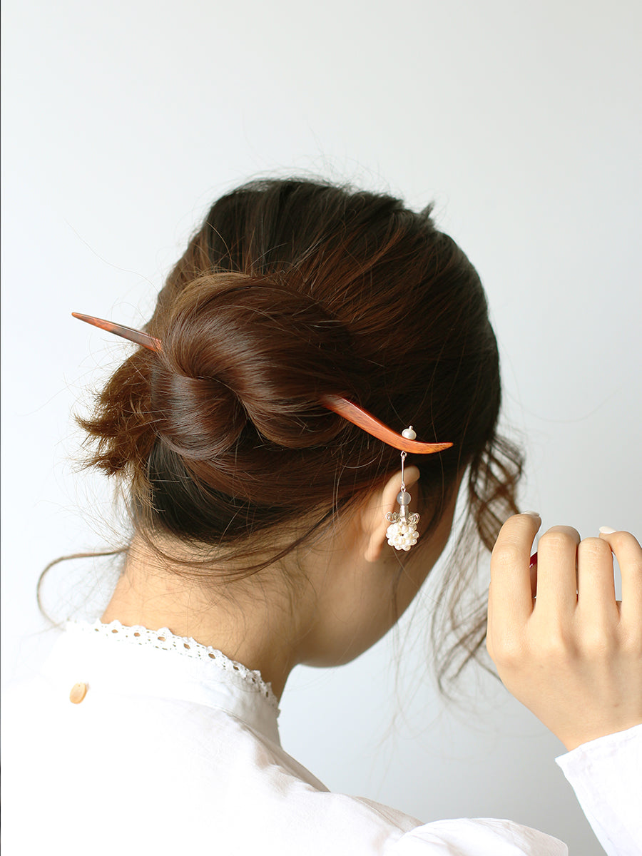 Exquisite Hair Sticks Inspired by the Ancient Chinese Poetry Collection "Zhu Yu Ci"