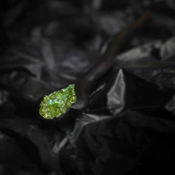Handcrafted Hair Stick with a Hint of Green