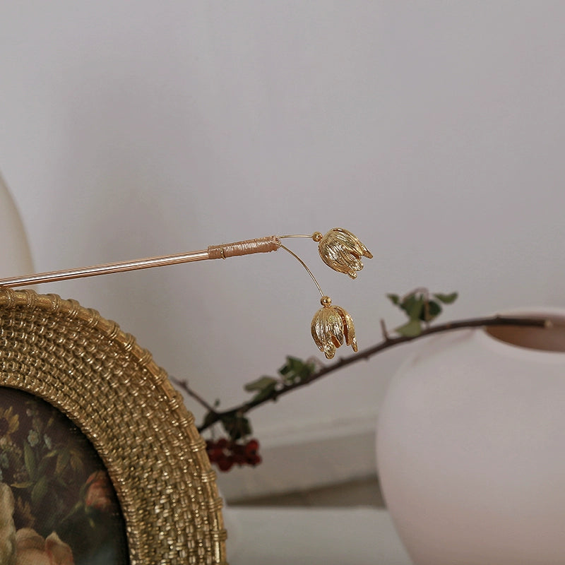 Modern Gold-Plated Copper Hairpin