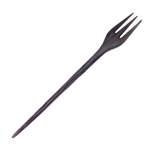 Hand-Carved Wooden Spoon and Fork Hair Stick