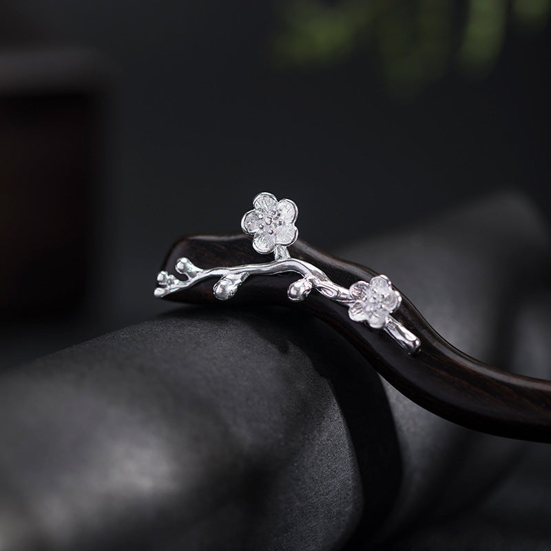 Sandalwood Plum Blossom Hair Stick