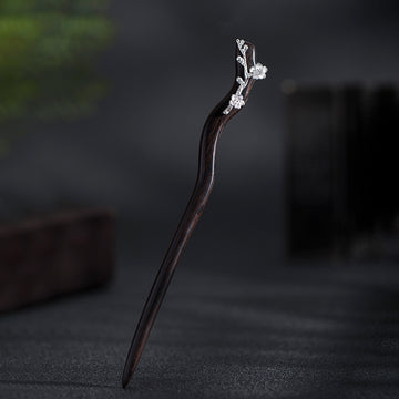 Sandalwood Plum Blossom Hair Stick