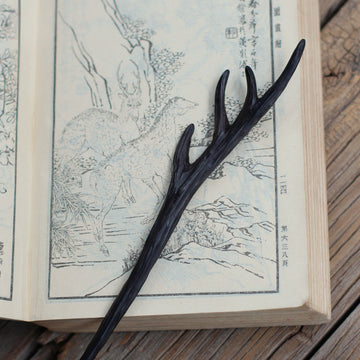 The Antler-shaped Wooden Hair Stick