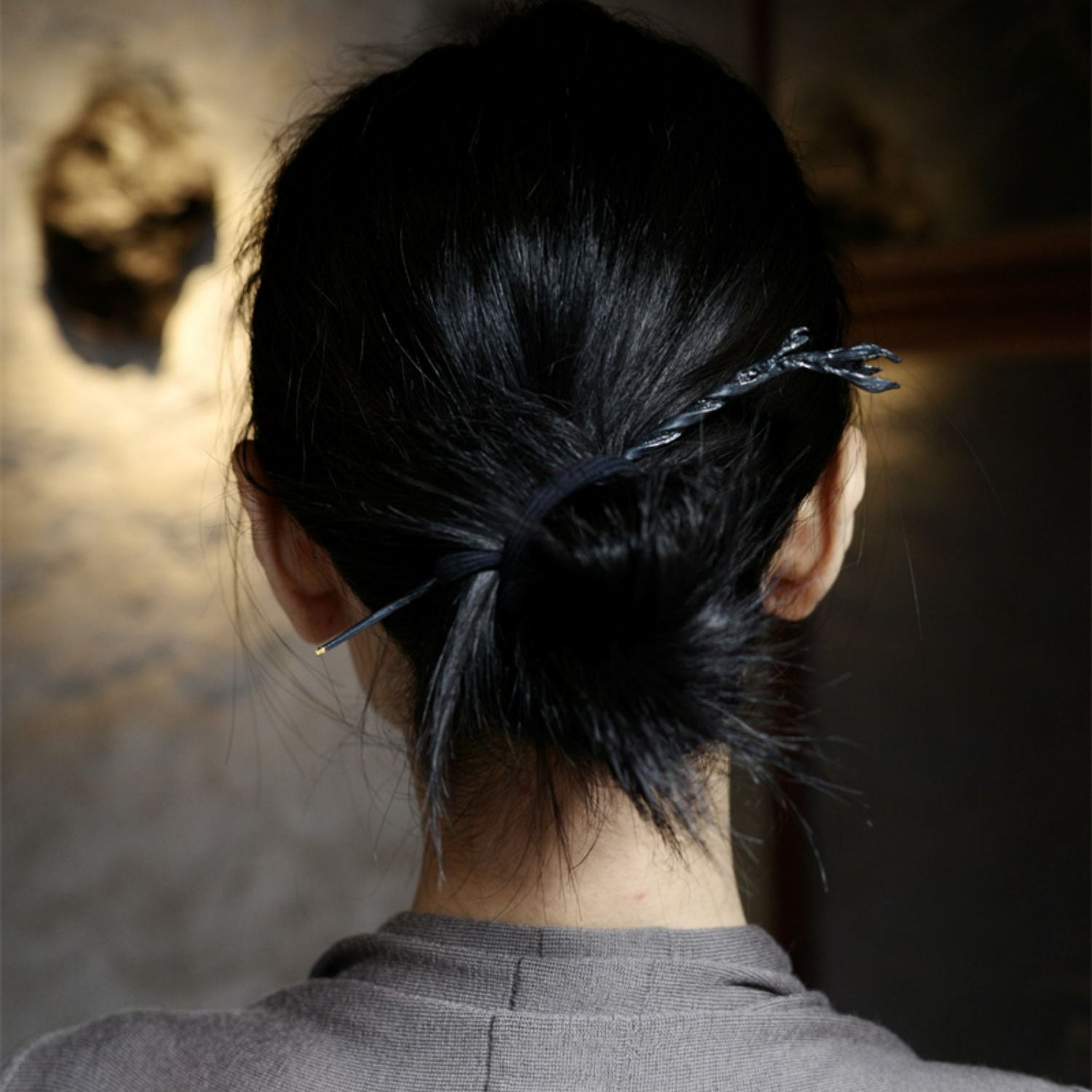 Handmade Lily of The Valley Silver Hair Stick