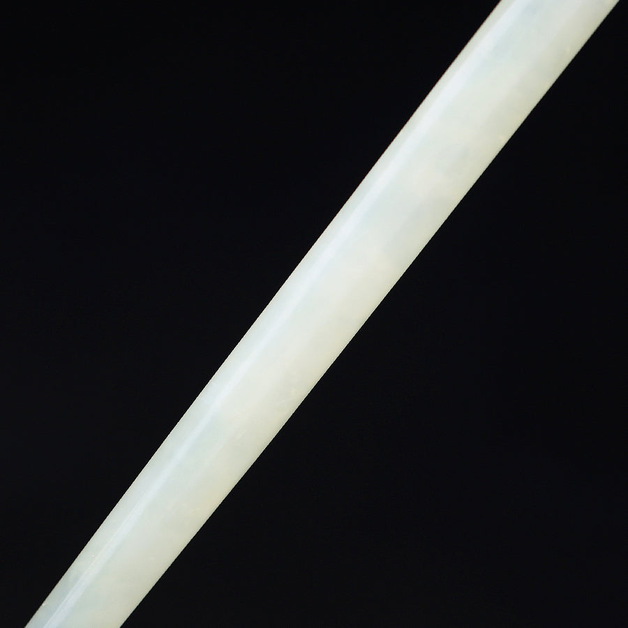 Handmade Xiuyu Jade Hair Stick with Pearls