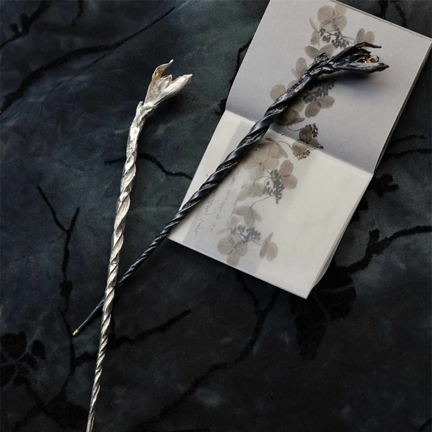 Handmade Lily of The Valley Silver Hair Stick