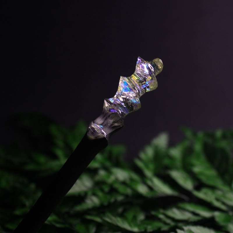 Handmade Opal-like Hair Stick with The Spiral Shape