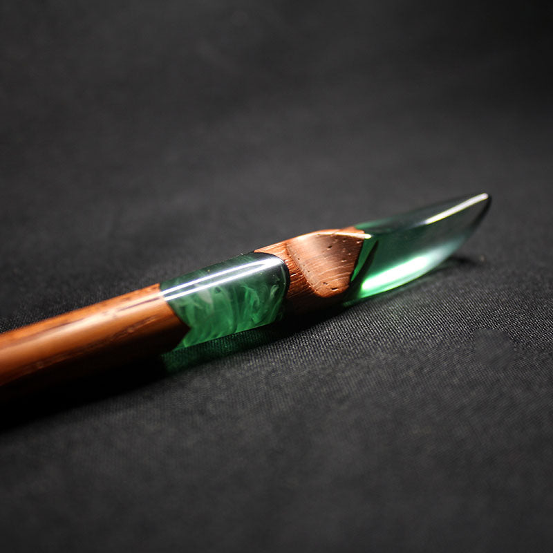 Handmade Emerald Green Hair Stick