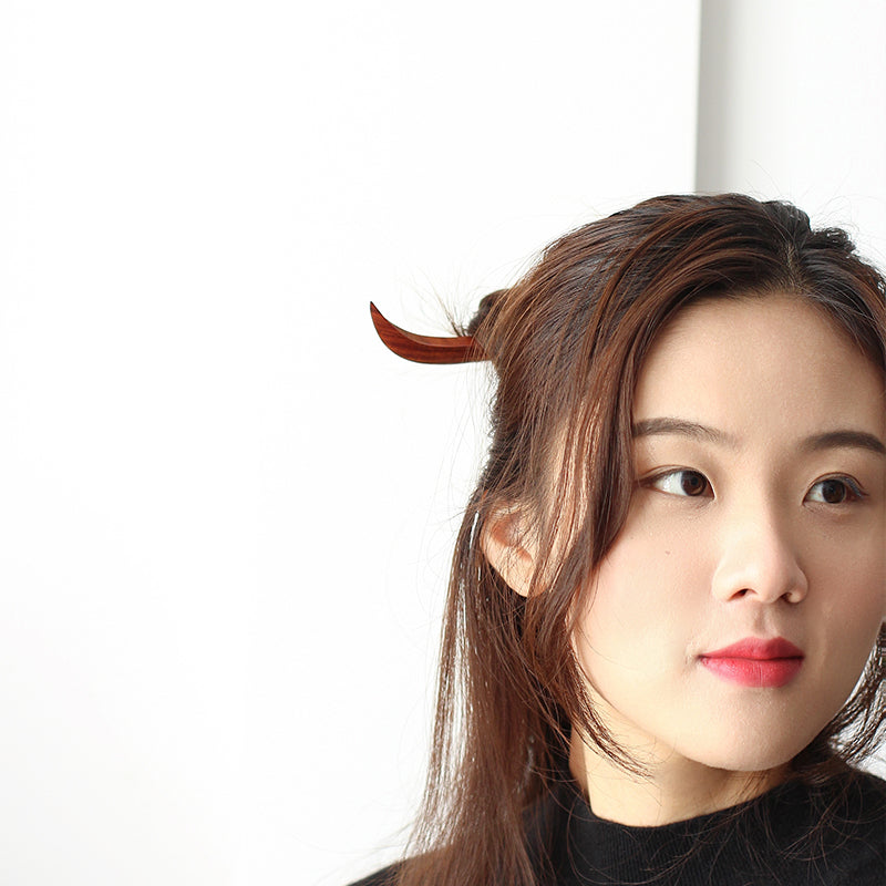 Handmade Orchid Leaf Hair Stick