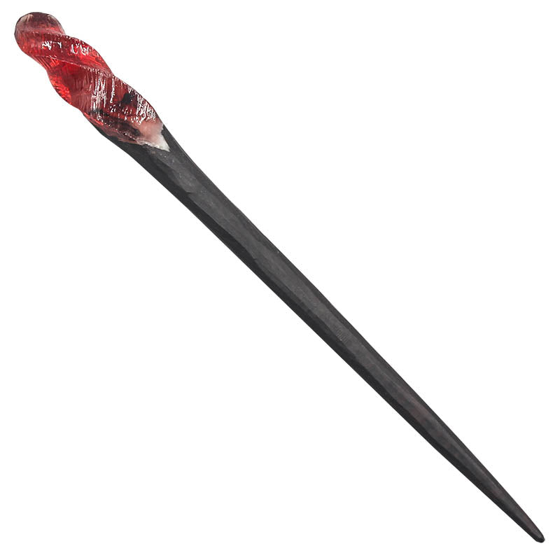 The Twisted Red Hair Stick