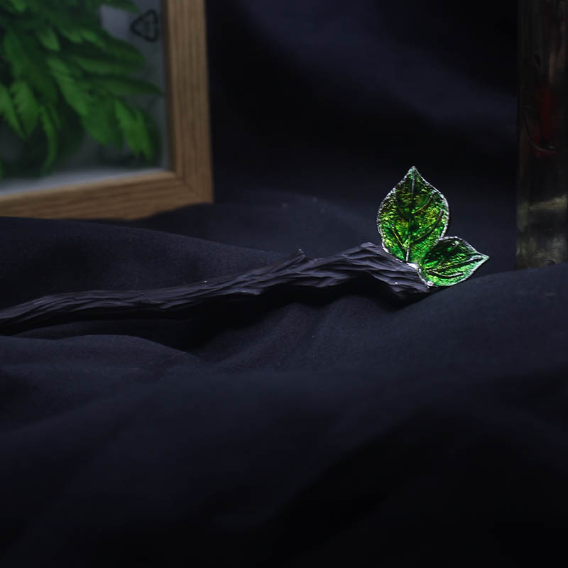 Handmade Leaf Wood Hair Stick