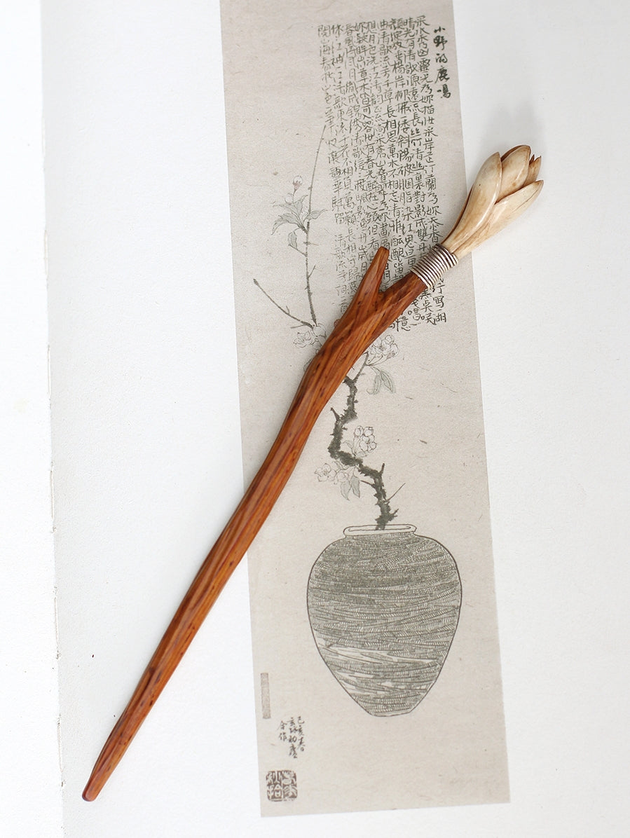 Handmade Mulan Wooden Hair Stick