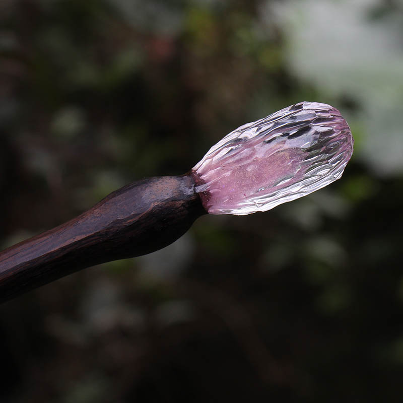 The Girl's Pink Hair Stick