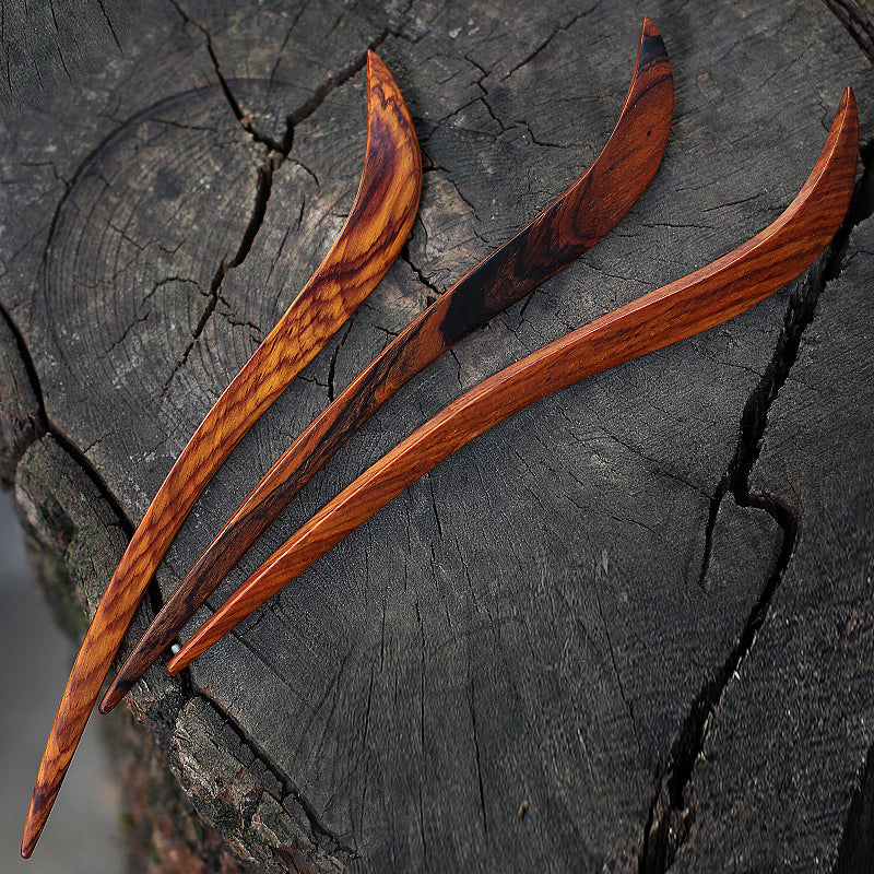 Handmade Orchid Leaf Hair Stick