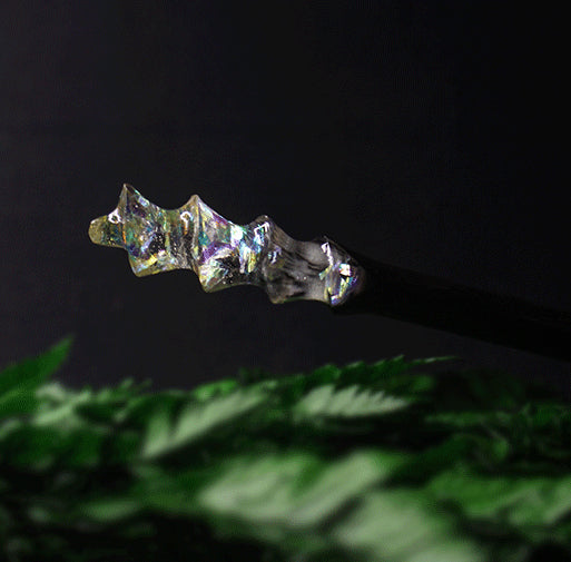 Handmade Opal-like Hair Stick with The Spiral Shape